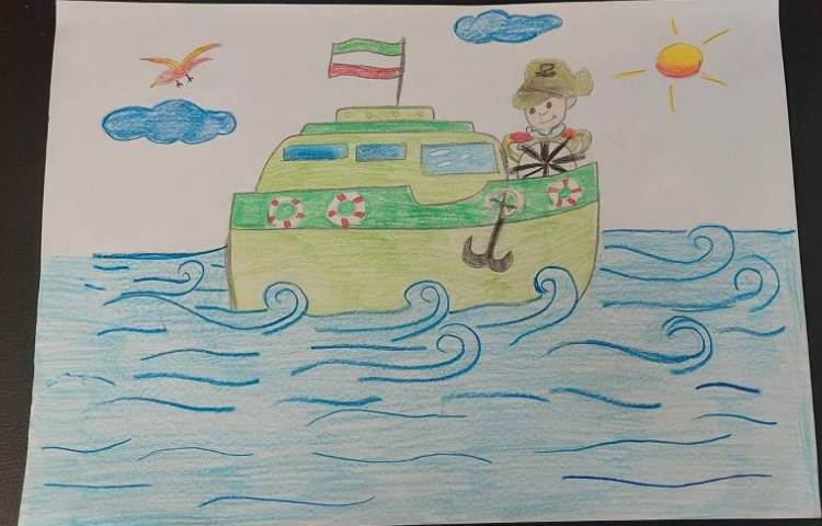 آثار برگزیده مسابقه نقاشی نیروی دریایی 6