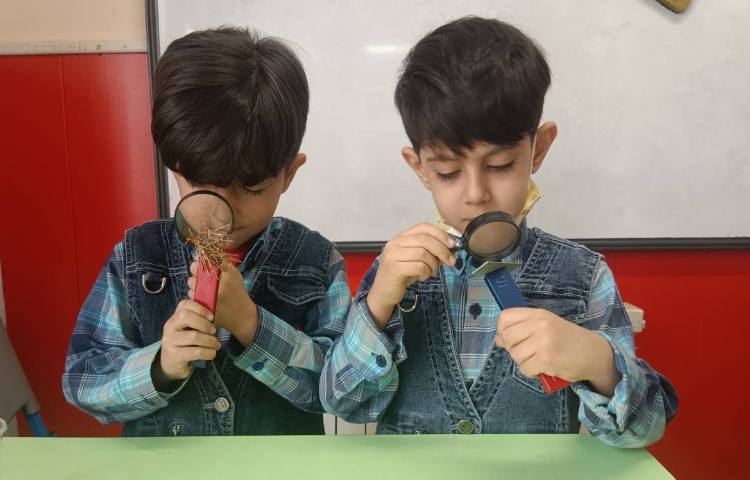 :آزمایشگاه، شناخت کاربرد آهنربا و ذربین