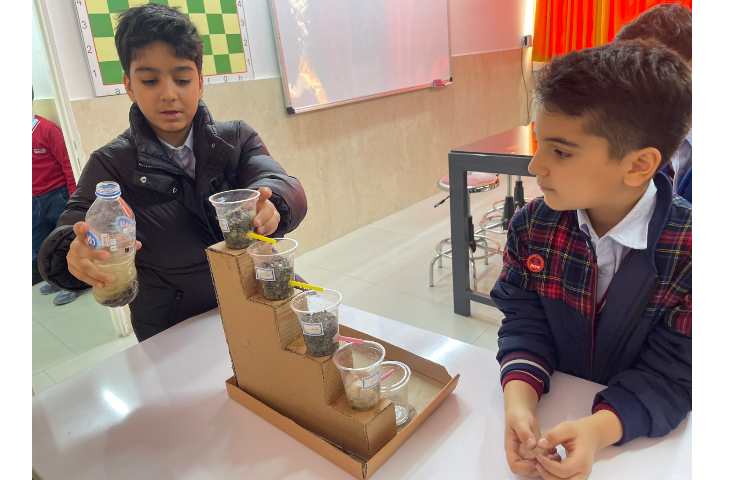 آزمایشگاه علوم،تصفیه و اشنایی با میزان نفوزپذیری خاک 5