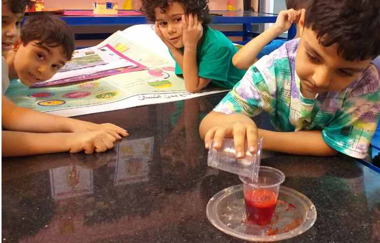 آزمایش آتشفشان رنگین کمانی 1