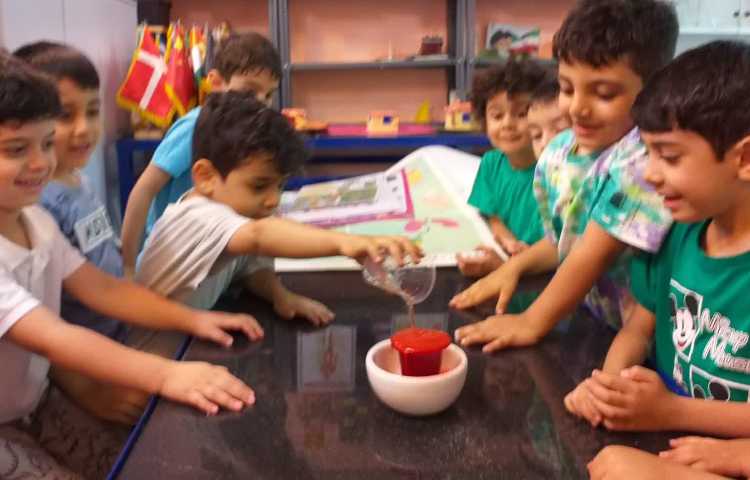 آزمایش آتشفشان رنگین کمانی 5