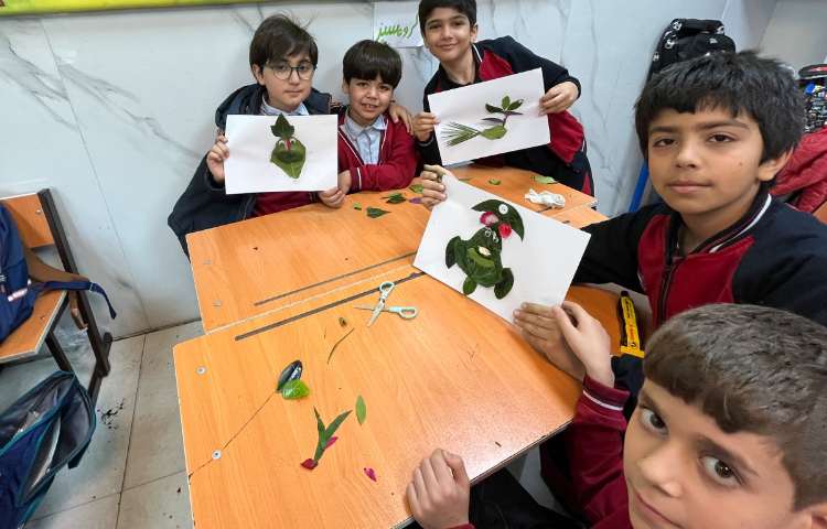 آزمایش برگ و خلاقیت 3