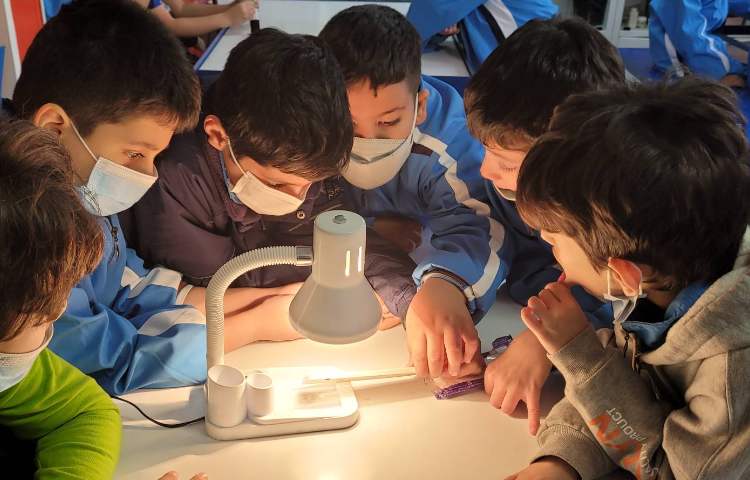 :آزمایش تاثیر تابش مستقیم و مایل نور خورشید، کلاس کوهنوردان 3