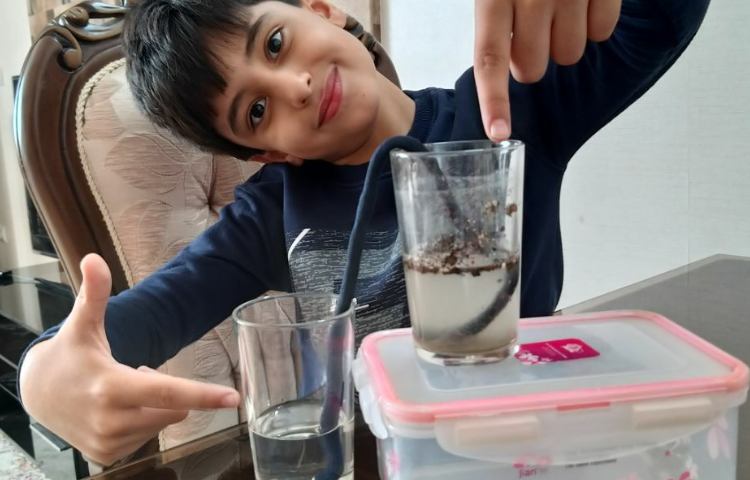 آزمایش تصفیه آب در پایه دوم (درس علوم) 3