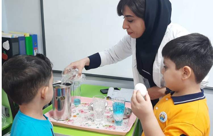 آزمایش جالب و زیبای تخم مرغ نمکی همراه گل پسرانم انجام شد. 1