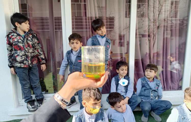 آزمایش روغن و آب 2