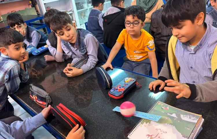 آزمایش سرسره و توپ 1