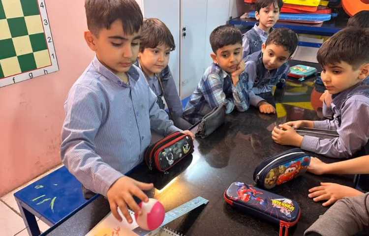 آزمایش سرسره و توپ 3