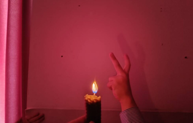 آزمایش شمع و سایه 3