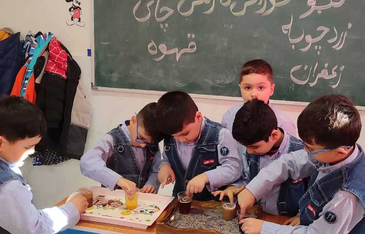 آزمایش علوم خوراکی های رنگی 3