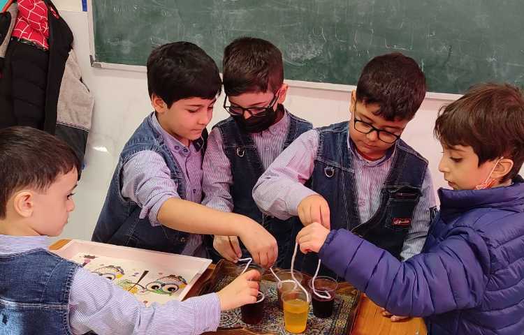 آزمایش علوم خوراکی های رنگی 4