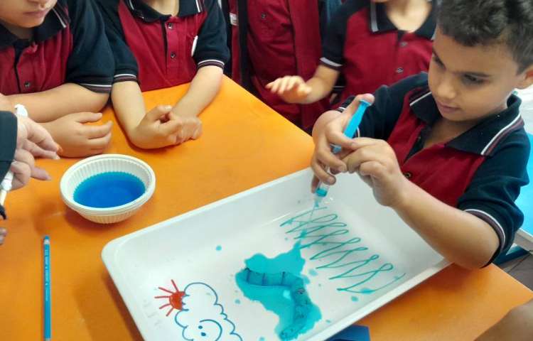 آزمایش کرم رنگی