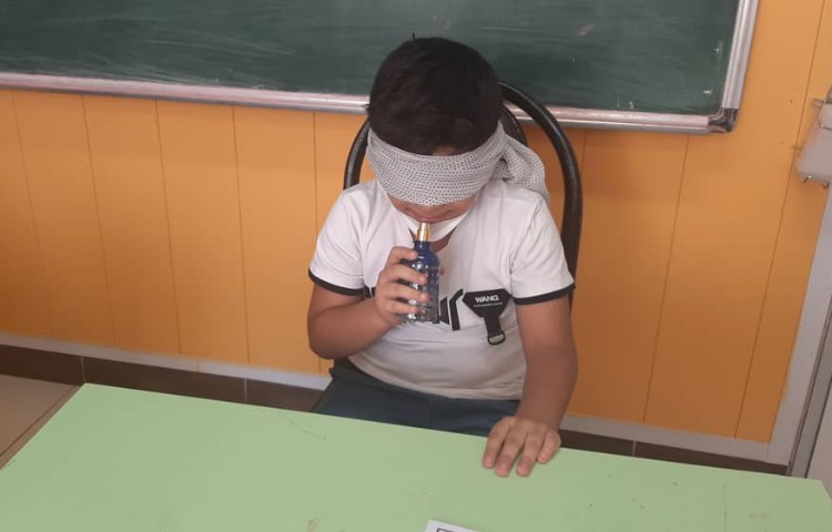 :آشنایی با آزمایشگاه، آموزش حواس پنجگانه با اجرای مسابقه، کلاس توت فرنگی 6