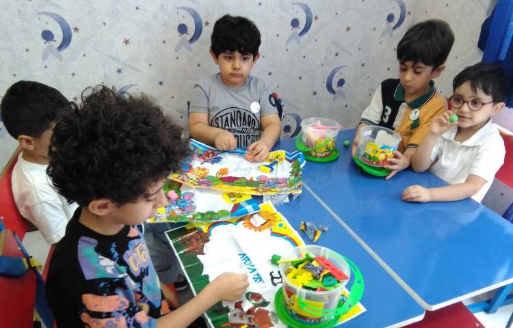 :آشنایی با اشکال (ساخت دایره با خمیر بازی) 3