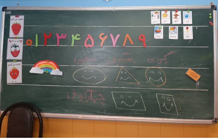 :آشنایی با اشکال هندسی، با کاردستی و بازی با چوب خط، کلاس توت فرنگی 7