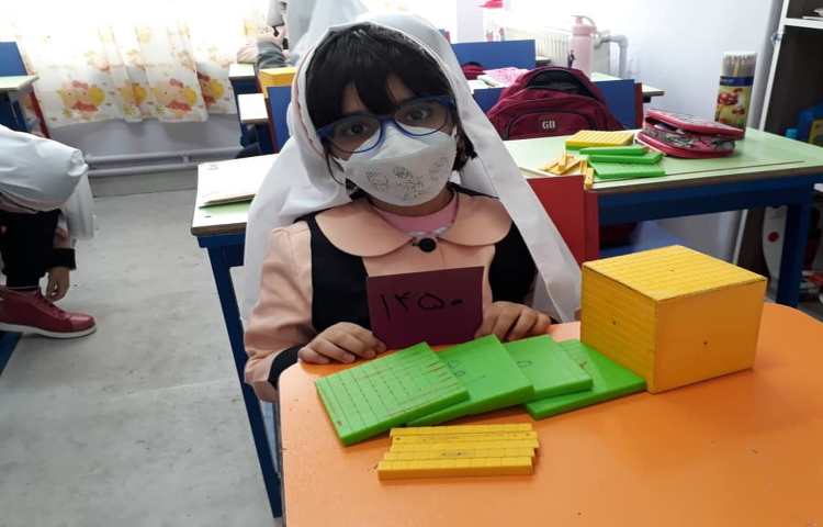 آشنایی با اعداد چهاررقمی با روش دست ورزی 5