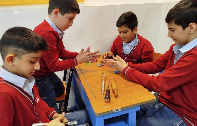 آشنایی با اهرم و گوه و چرخ و محور 7