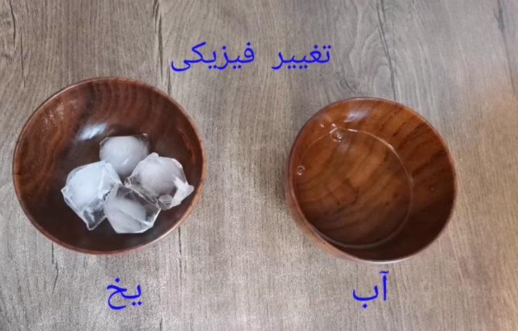 آشنایی با تغییرات فیزیکی و شیمیایی 5