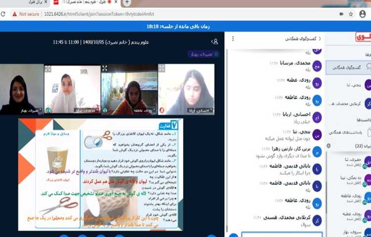 آشنایی با ساختمان گوش و تماشای پویانمایی در رابطه با چگونگی عمل شنیدن