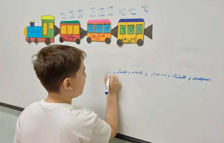 آشنایی با عدد نویسی و هزار 8