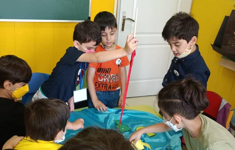 :آشنایی با مفهوم اشکال هندسی در قالب ماهی گیری، کلاس بادبادک 3