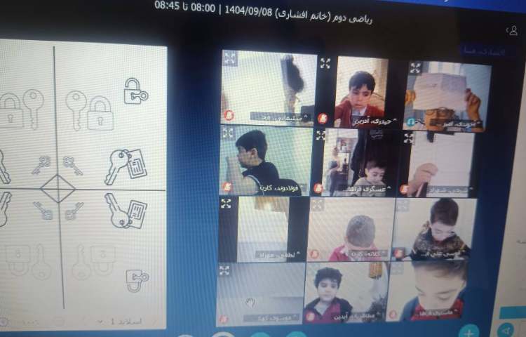 آشنایی دانش‌آموزان با مفهوم قرینه