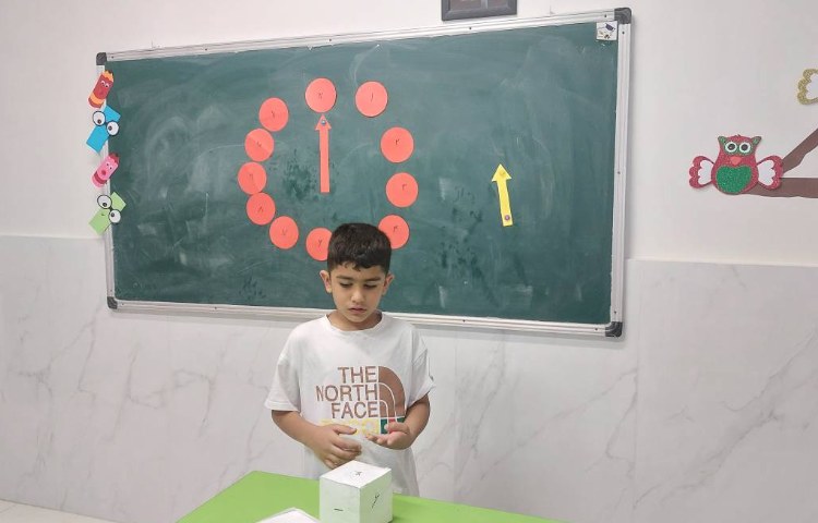 آشنایی و تثبیت مفهوم ساعت، باهدف آشنایی با مفاهیم ساعت و تشخیص عقربه‌های ساعت و دقیقه، با بازی در کل 3