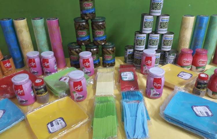 آماده سازی دبستان علوی برای جشنواره غذای سالم 1