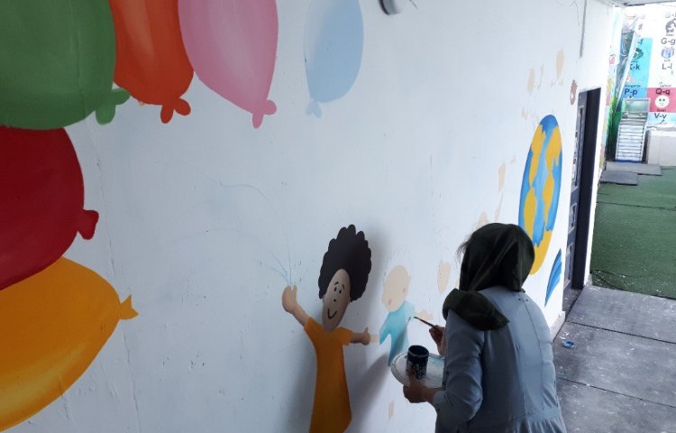 آماده سازی مدرسه جهت بازگشایی مدارس در مهر ماه 1