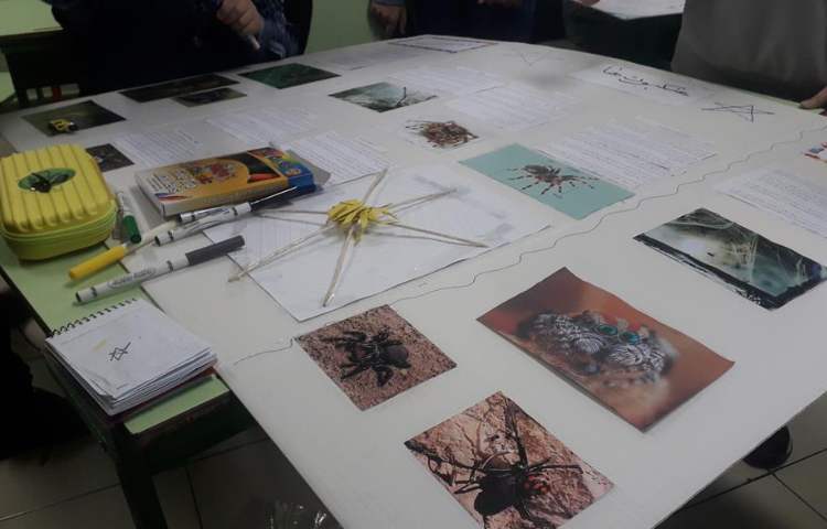 آماده سازی و طراحی پوسترهای گروه های چهارگانه چهارخونه دبستان علوی 3