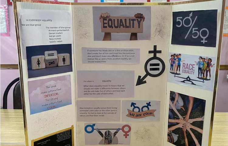 آماده سازی پوستر های زبانی هفته ملی علوم پایه ششم دبستان 7