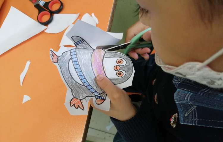 آموزشی نقاشی و دست سازه پنگوئن 1