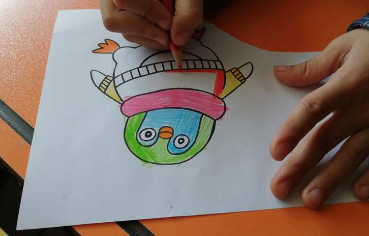 آموزشی نقاشی و دست سازه پنگوئن 2