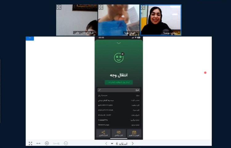 :آموزش استفاده از همراه کارت و ارائه دست سازه های دانش آموزان 3
