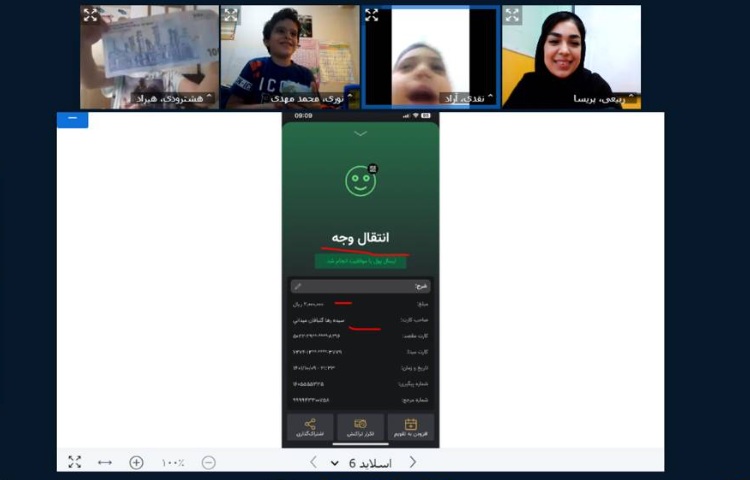 :آموزش استفاده از همراه کارت و ارائه دست سازه های دانش آموزان 4