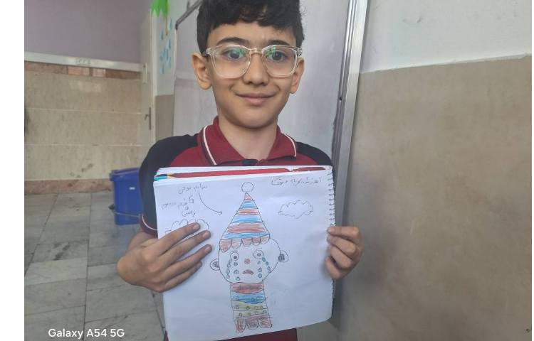 آموزش اشکال هندسی پسرک دلقک پایه دوم 1