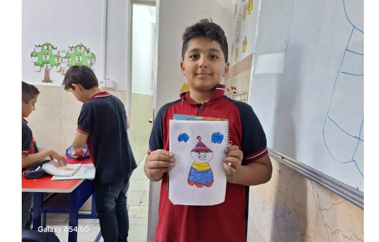 آموزش اشکال هندسی پسرک دلقک پایه دوم 5