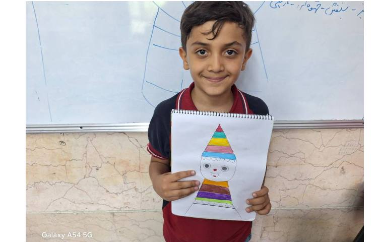 آموزش اشکال هندسی پسرک دلقک پایه دوم 7