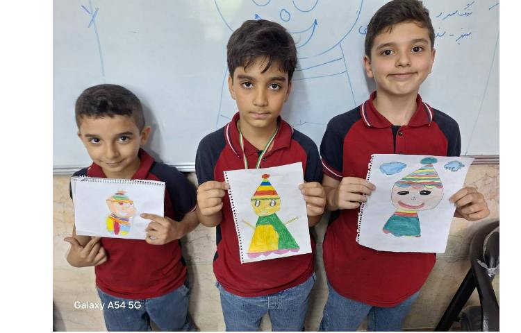 آموزش اشکال هندسی پسرک دلقک پایه دوم 8