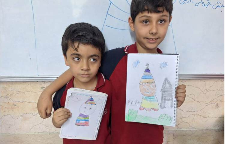 آموزش اشکال هندسی پسرک دلقک پایه دوم 9