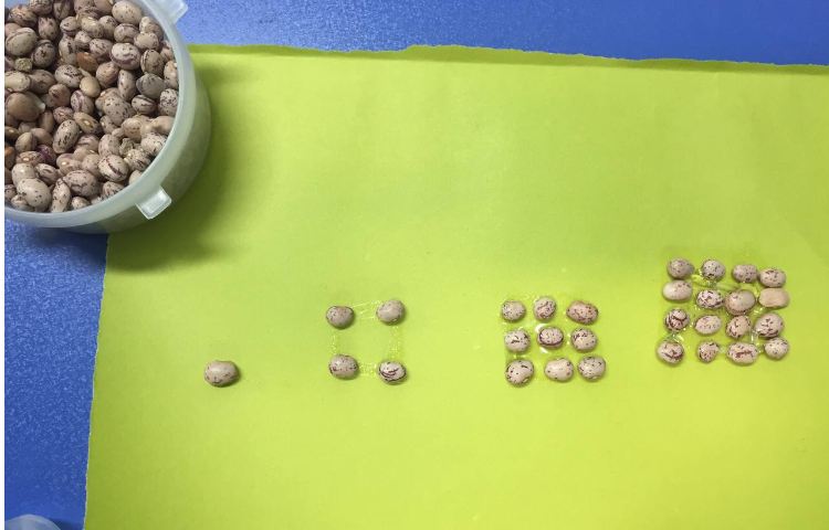 آموزش الگوی مثلثی و مربعی 3