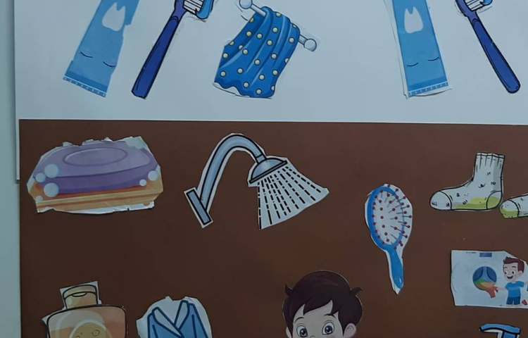 آموزش بهداشت فردی و درست کردن کاردستی بهداشت همراه نازنینانم 1