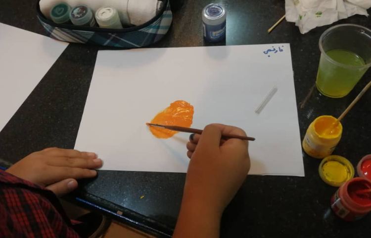 آموزش ترکیب رنگ ها با گواش 2