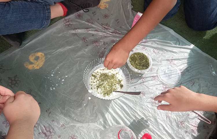 آموزش تغییرات فیزیکی و شیمیایی با تهیه‌ی دوغ 2