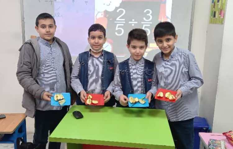 آموزش تقسیم کسرها 2