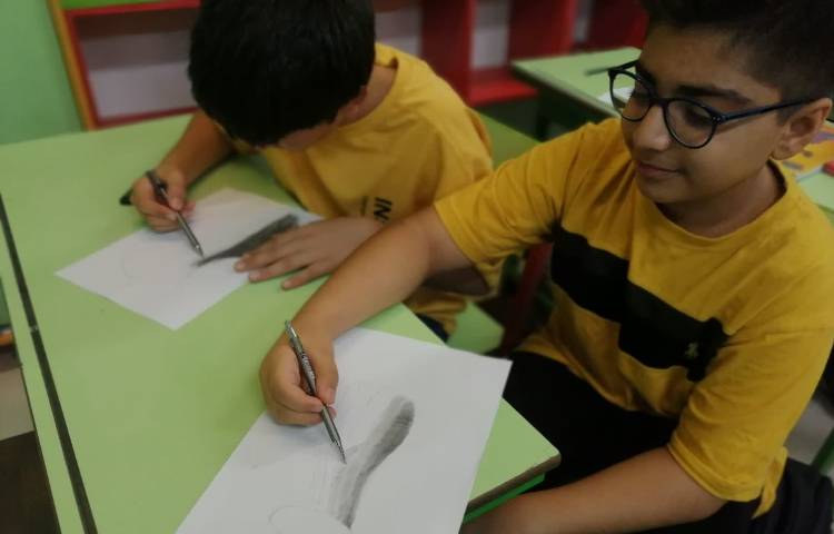 آموزش تنالیته رنگی و سایه زدن 2