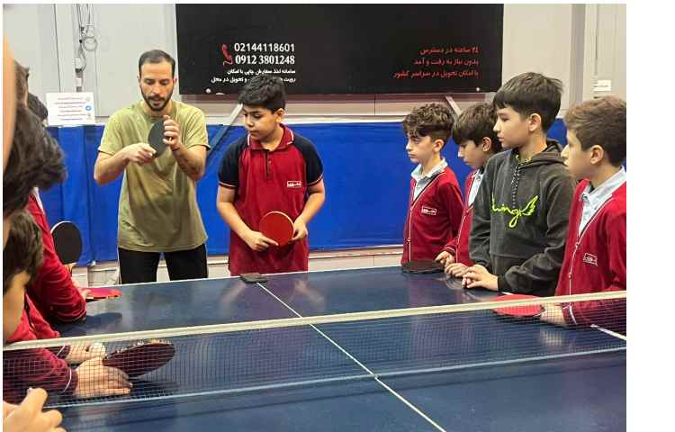 آموزش تنیس روی میز