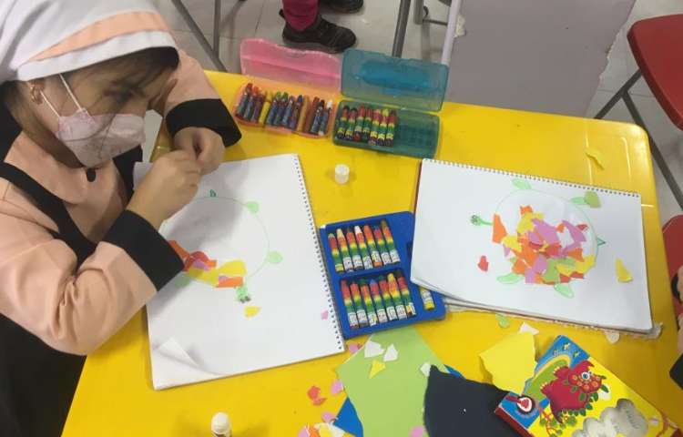 آموزش تکنیک کلاژ ( کشیدن لاک پشت ) 11