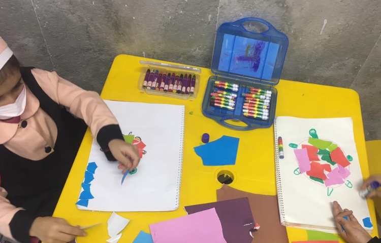 آموزش تکنیک کلاژ ( کشیدن لاک پشت ) 12