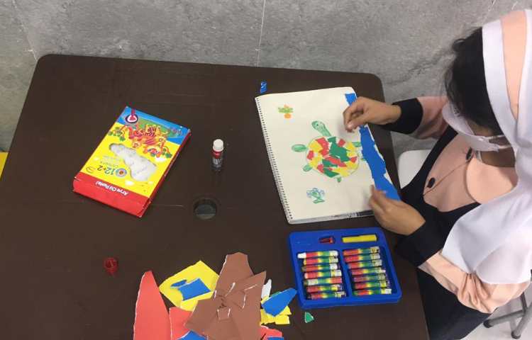 آموزش تکنیک کلاژ ( کشیدن لاک پشت ) 13